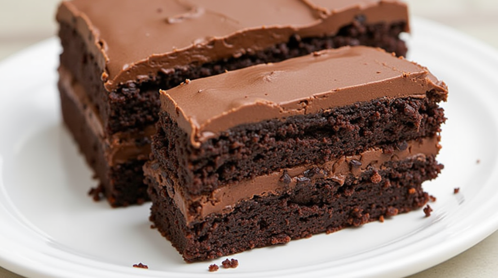 Triple Chocolate Fudge Cake